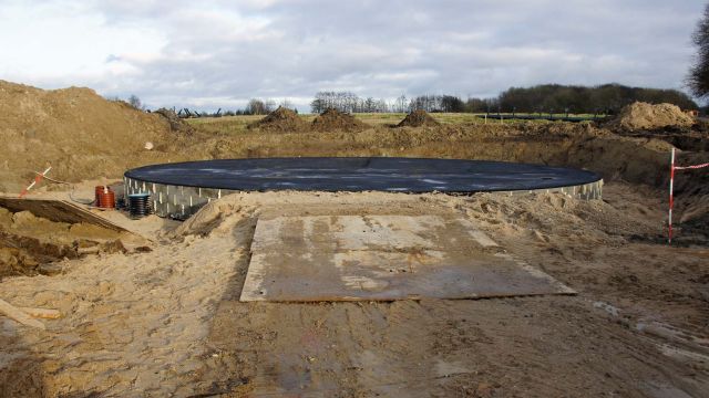 Fundament til akkumuleringstank. 25-01-2020