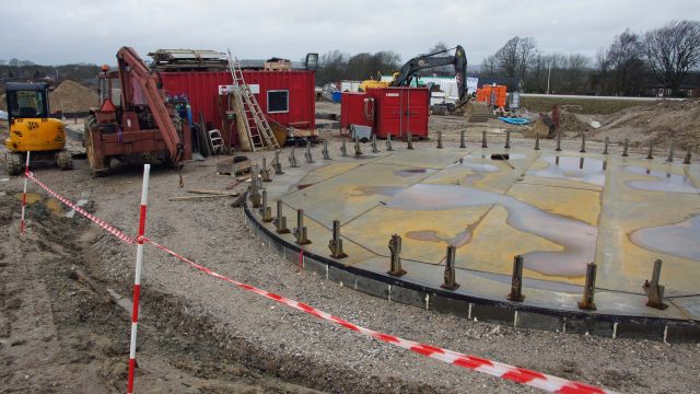 Fundament til akkumuleringstank færdig 01-02-2020.