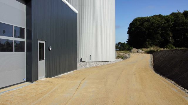 Opkørslen til solfeltet. 19-09-2020